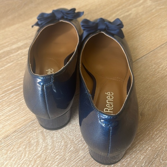 J.Renee Blue Flats with Bow Detail - Picture 3 of 12